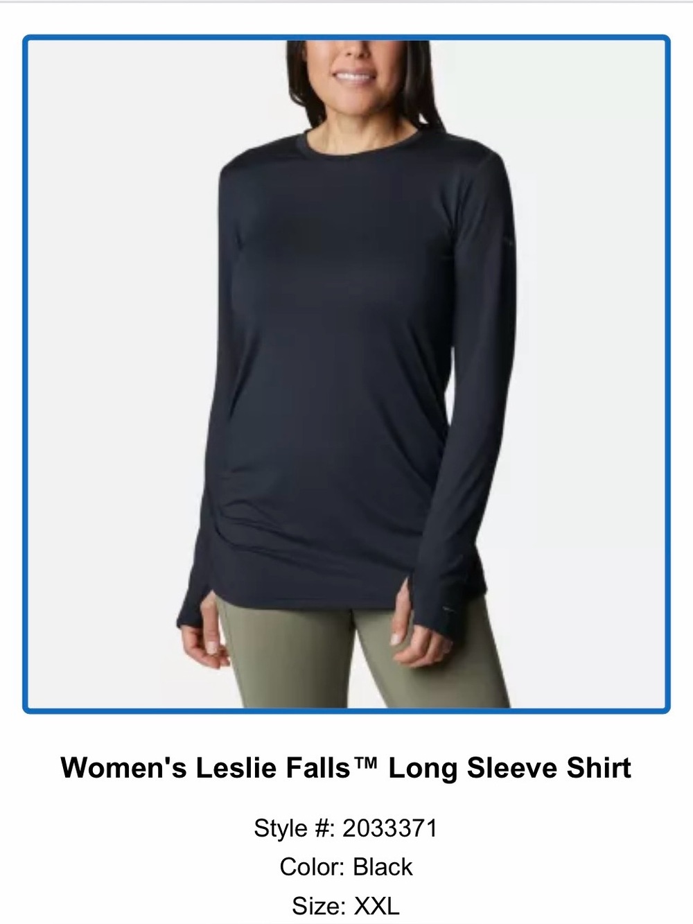 Columbia Long Sleeve UPF 50 shirt